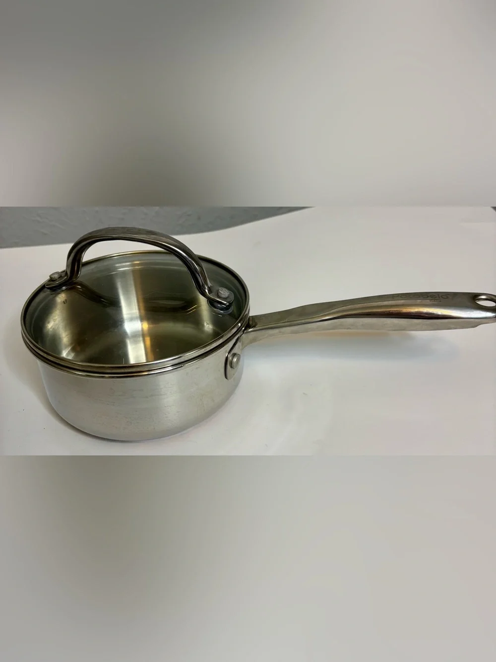 Stainless Steel 1 Qt Saucepan copper bottom with Lid Italian made